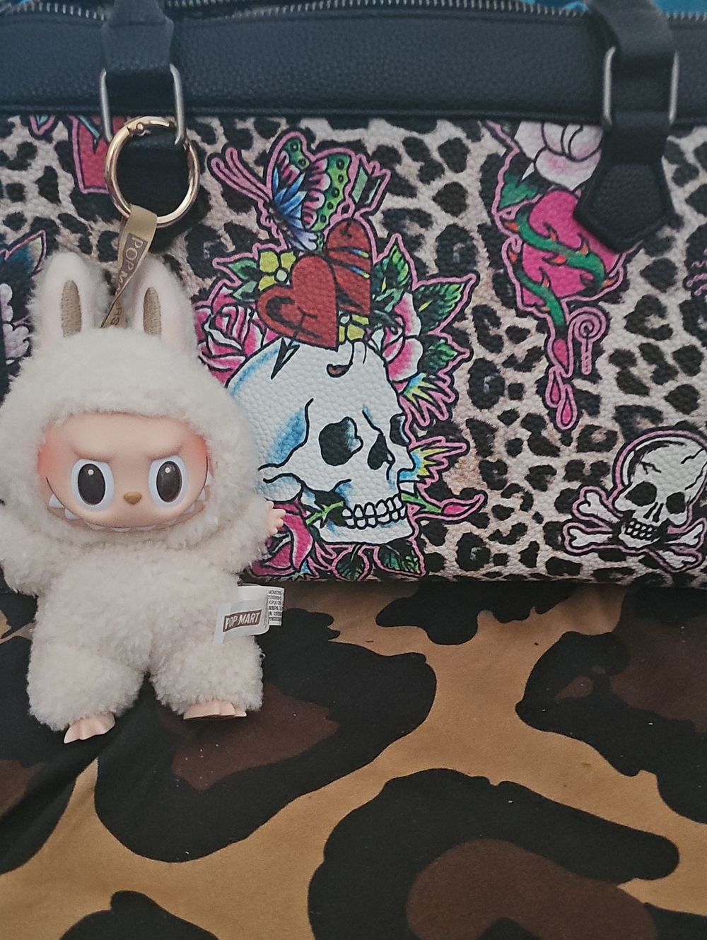 Ed Hardy Satchel & Labubu